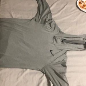 Gray Dri-Fit Nike sweat hoodie